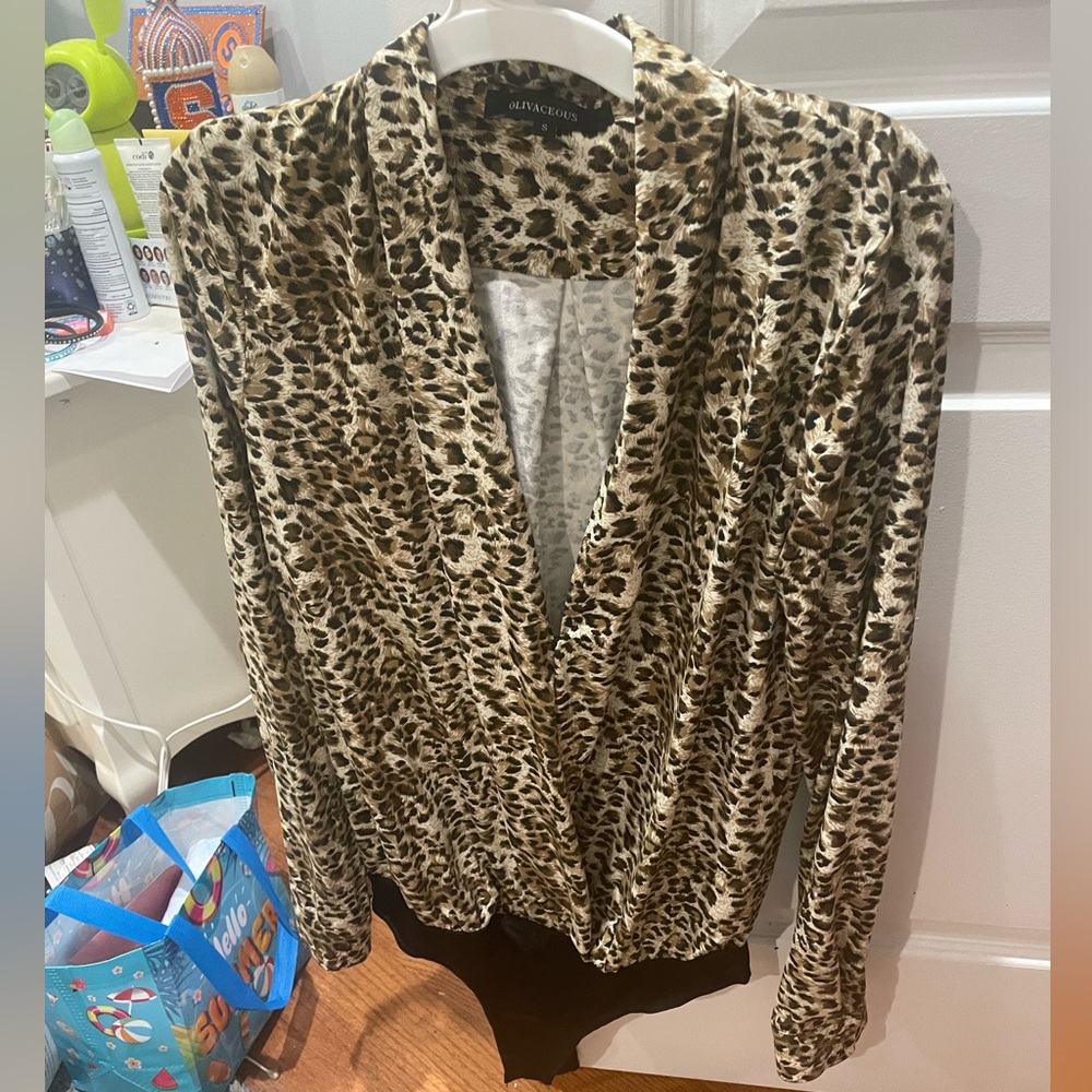 Cheetah long sleeve body suit